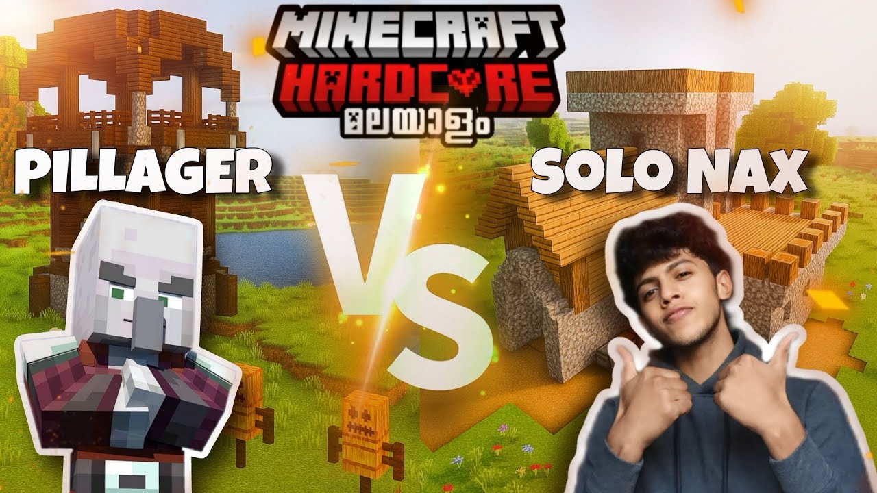 Minecraft Hardcore: 1 Player vs 100 Pillagers 😱 (Epic Battle)