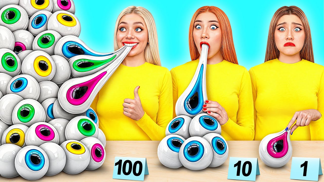 Wyzwanie 100 Warstw Żywności | Wojna Kuchenna od Jelly DO Challenge