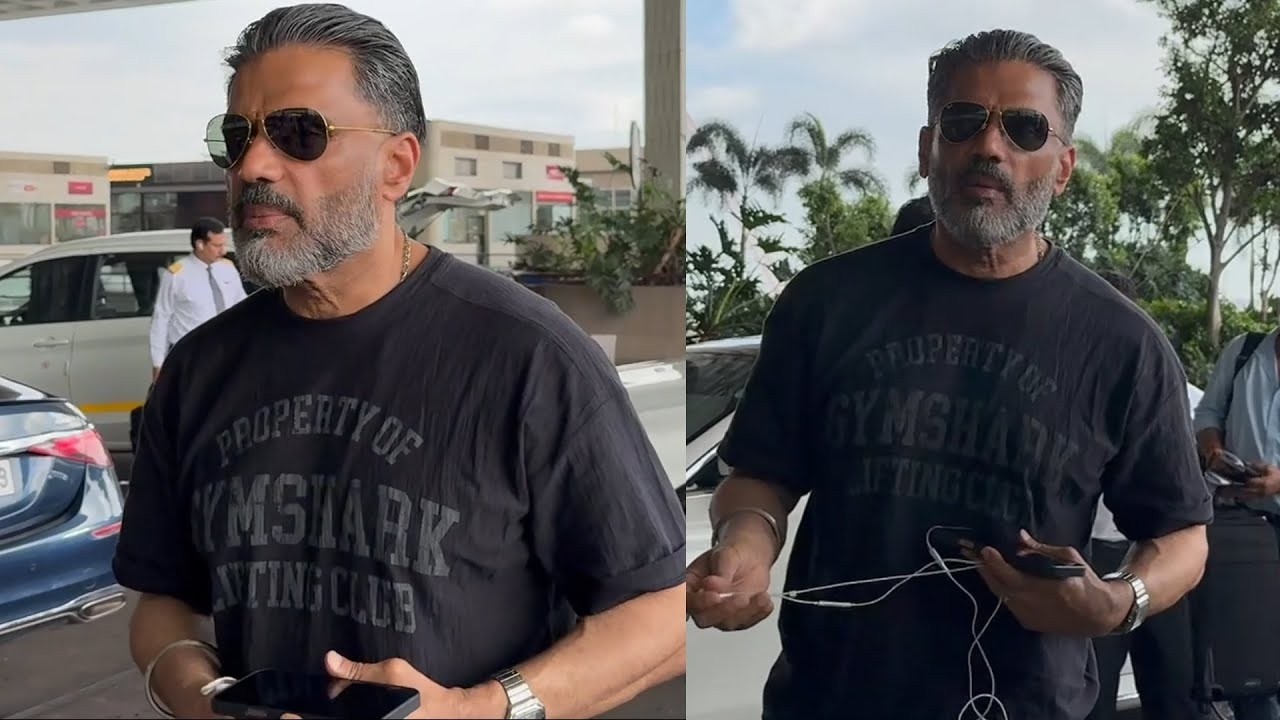 Suniel Shetty Spotted At Airport