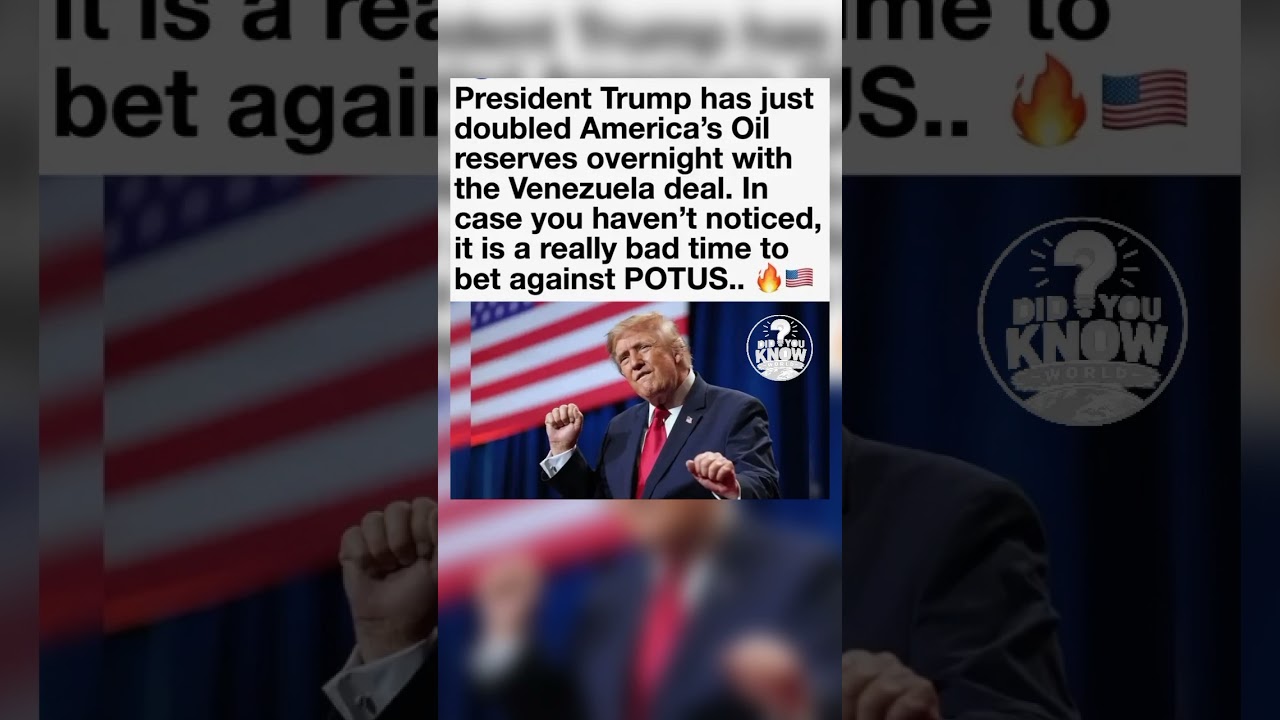 TRUMP JUST DOUBLED AMERICA&rsquo;S OIL RESERVES?! 🇺🇸⛽ Venezuela Deal Explained
