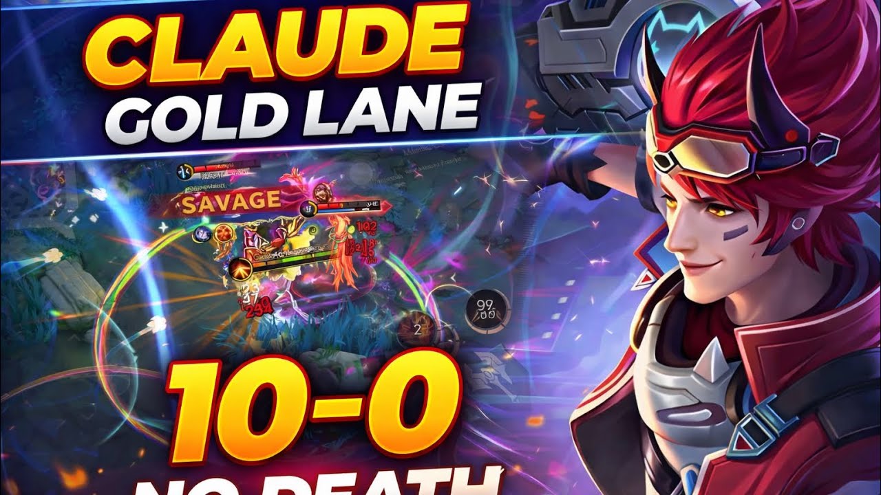 UNTOUCHABLE CLAUDE! 10–0 Gold Lane Domination | MLBB