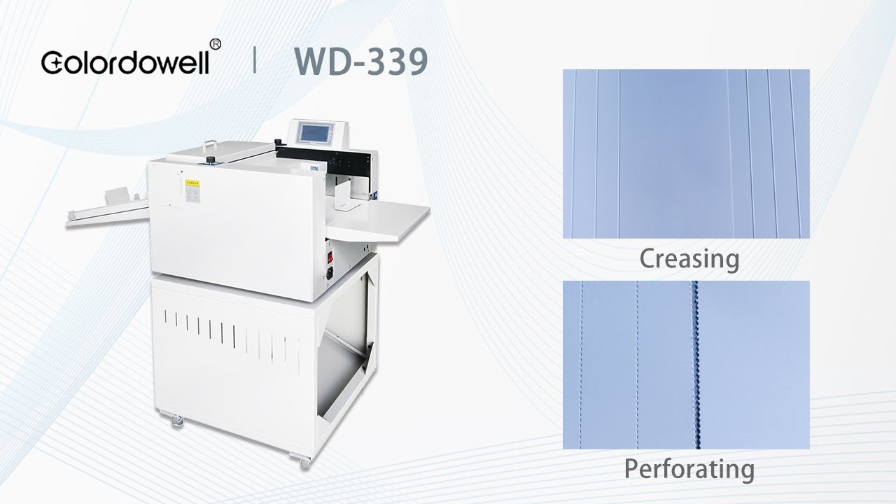 Colordowell WD-339 Automatic Cover Feeding Digital Control Paper Creasing Machine