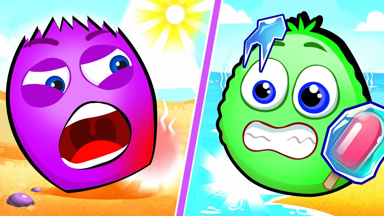 🎨 Aprendiendo Colores y Formas: Frío Caliente 🌡️ Historias y Educación para Niños 🌈