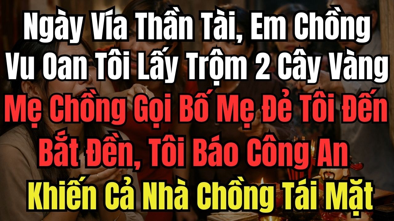 Ngày Vía Thần Tài, Em Chồng Vu Oan Tôi Lấy Trộm 2 Cây Vàng, Mẹ Chồng Gọi Bố Mẹ Đẻ Tôi Đến Bắt Đền