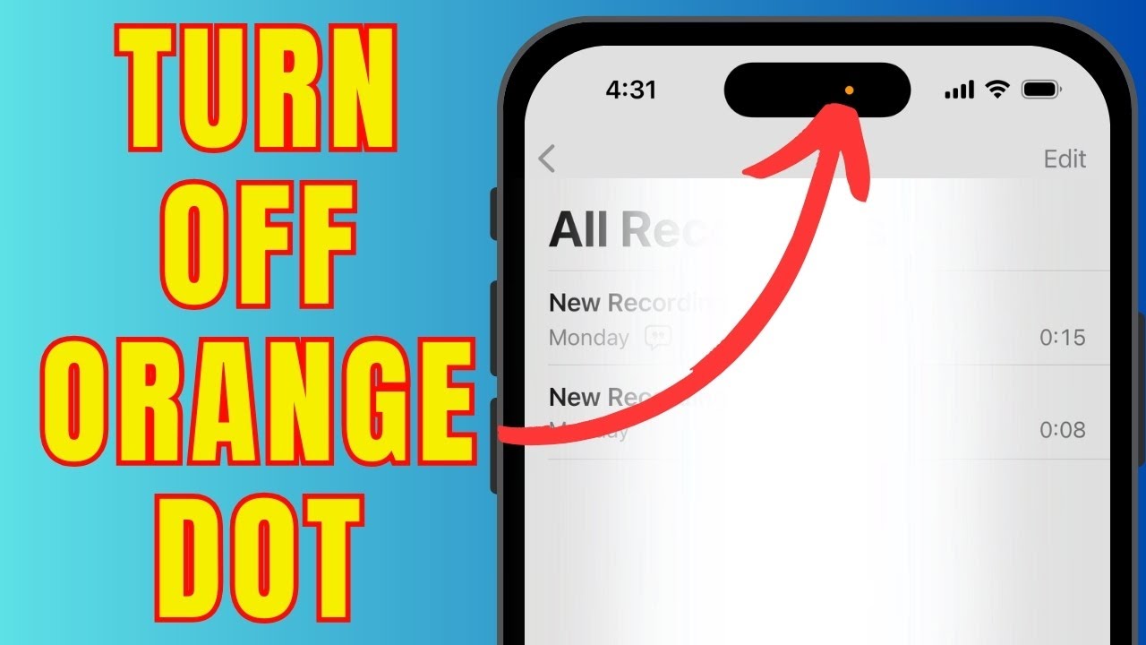 How to Turn off Orange Microphone on iPhone 17, 16, 15, 14, 13