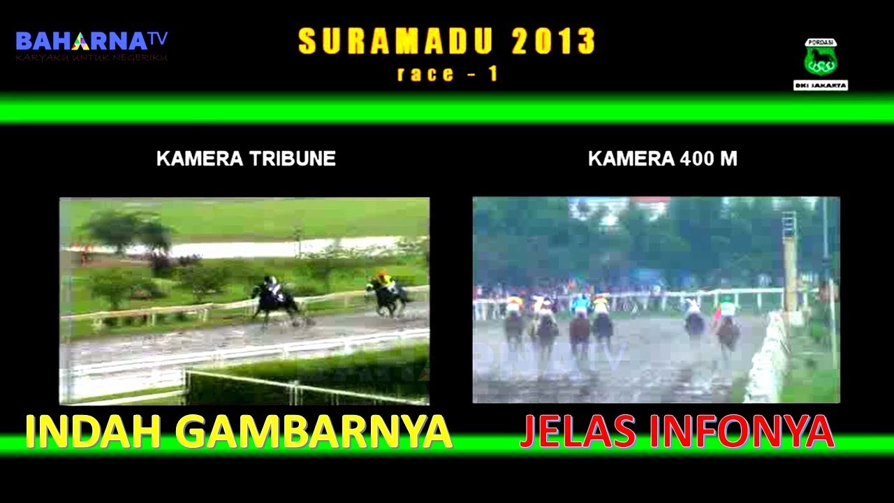FULL RACE PACUAN KUDA SURAMADU DERBY TAHUN 2013 | INDAH GAMBARNYA | LENGKAP INFORMASINYA