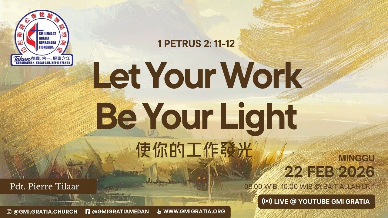 GMI Gratia Kebaktian Umum 22 Februari 2026 Live 10:00 WIB