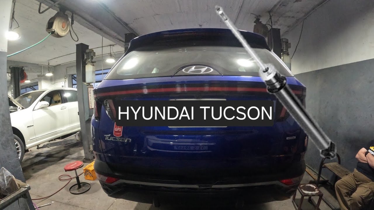 замена заднего амортизатора ... hyundai tucson 2022-2025 (крутящий момент) 4-го поколения