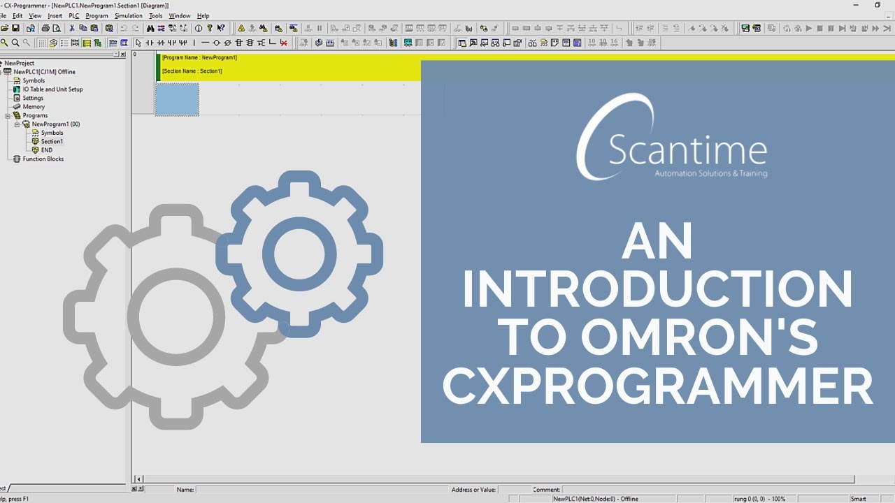 Введение в Omron CxProgrammer, таймеры и счетчики!
