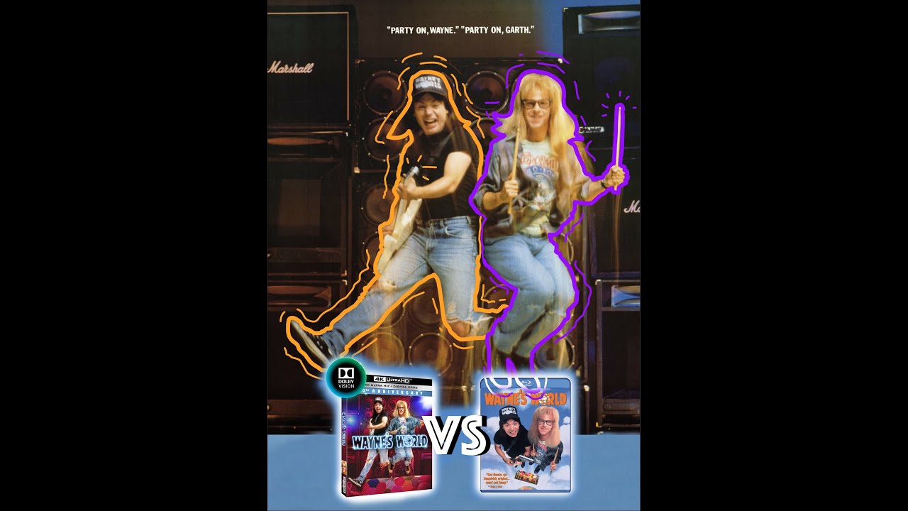 ▶ Comparison of Wayne's World 4K (4K DI) Dolby Vision vs 2009 Edition