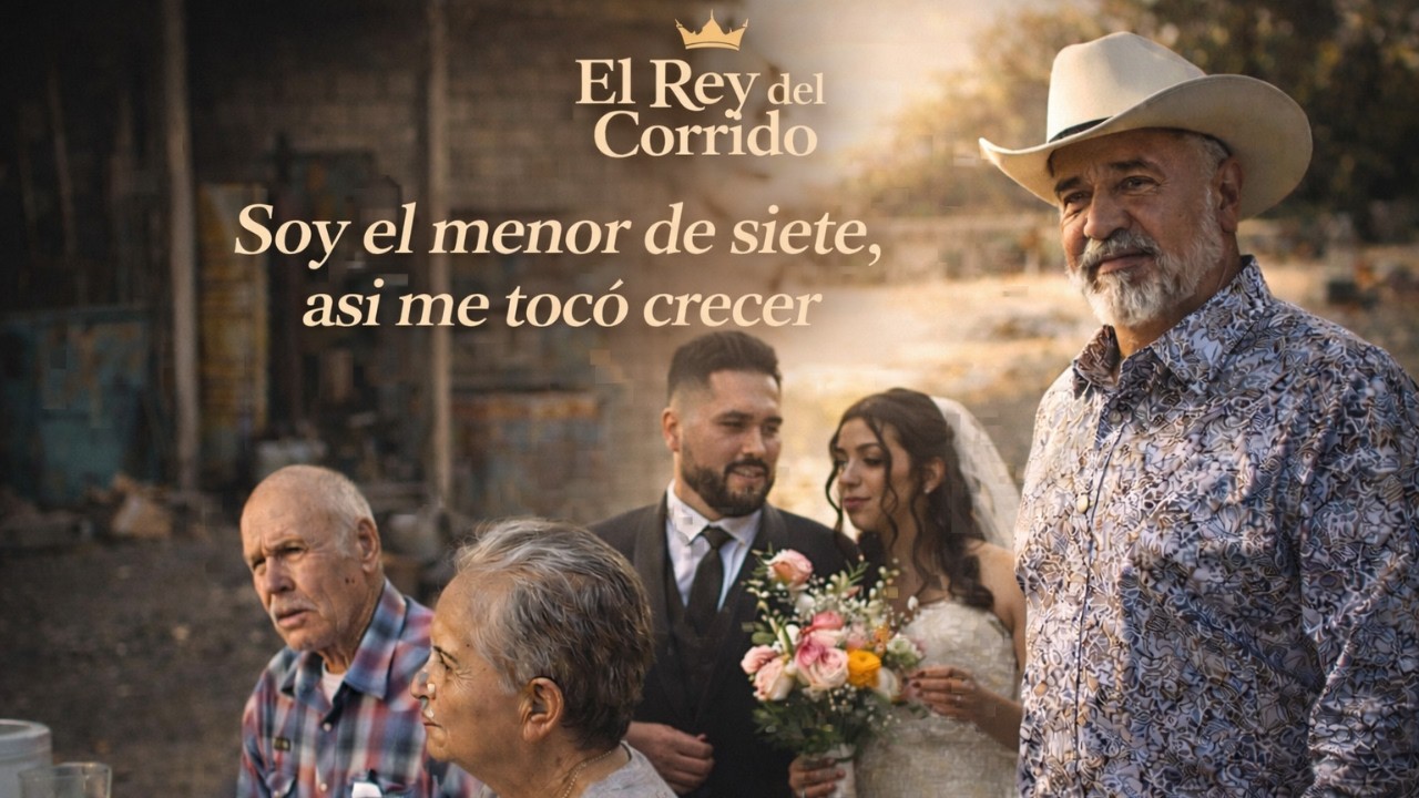 Soy el menor de siete, asi me tocó crecer - El Rey del Corrido