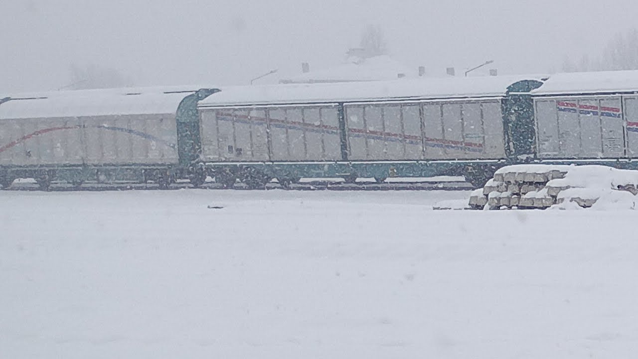 Muş Tren Garı Kar Yağışı