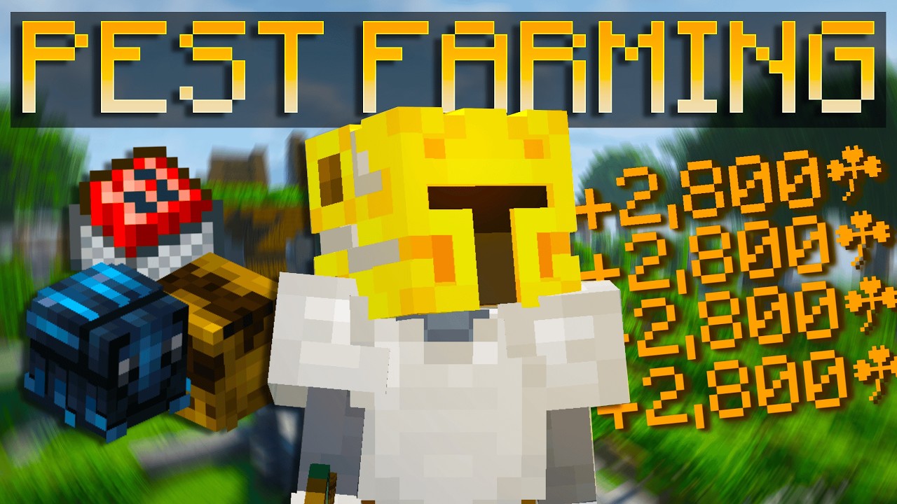 The MOST ADVANCED Pest Farming Guide (Hypixel Skyblock)