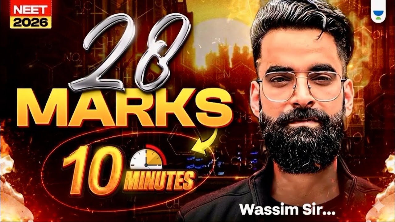 🚀28 Sure-Shot Marks in JUST 10 Min! Wassim Bhat | NEET 2026