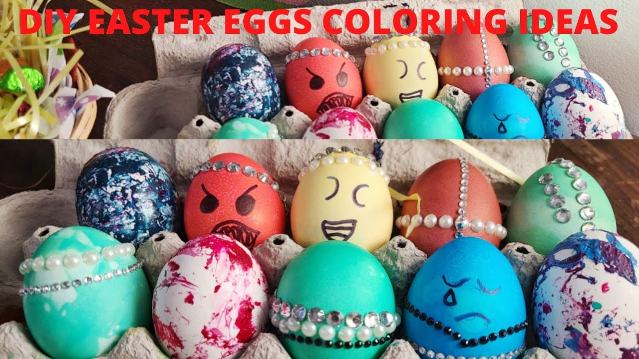 DIY EASTER EGGS COLORING IDEAS