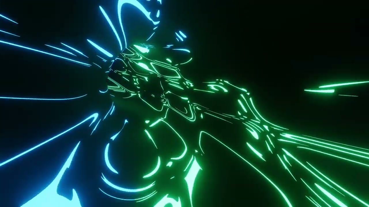 VJ LOOP NEON Color Changing Tunnel Ring Abstract Background Video RGB Lights 4k Screensaver