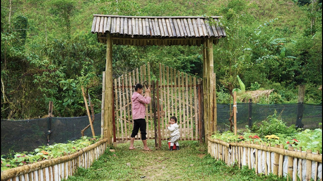 Building Bamboo Gates, Gardening, Growing Sugarcane | EP. 20