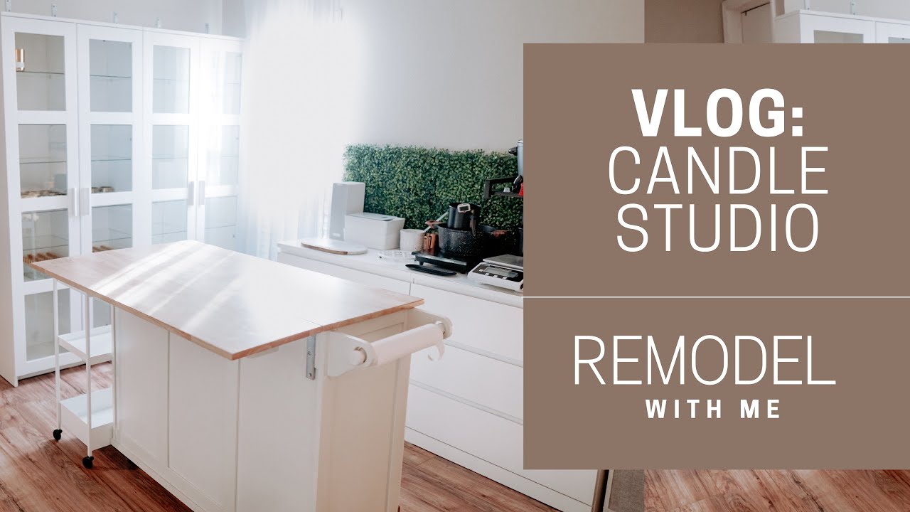 {VLOG.001} CANDLE STUDIO REMODEL — Full Studio Makeover