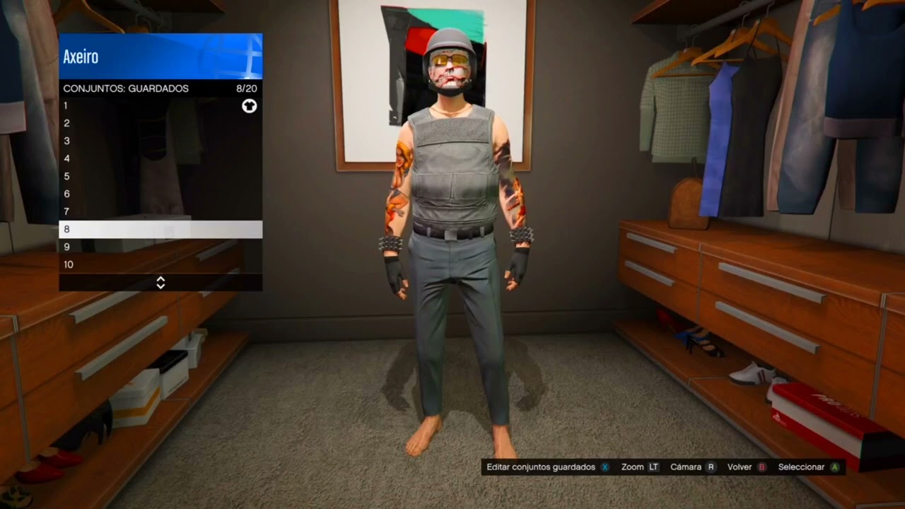 18 Conjuntos Tryhard F&aacute;ciles Sin Modo Creador Personaje Hombre Playa o Base Gta 5 Online