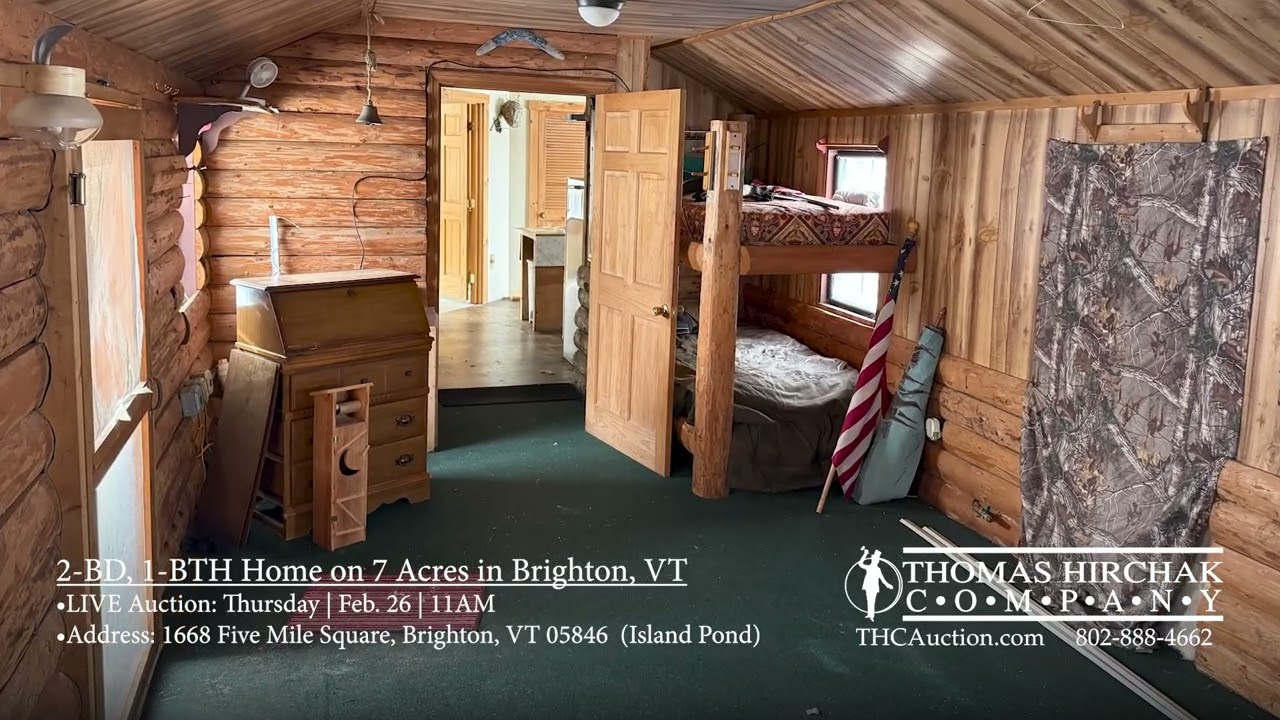 7 Acres in Vermont 🌲 2-Bedroom Home Selling at Live Auction