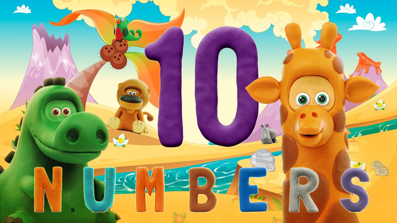 ANIMALS🦁 NUMBERS SONG | Learn Numbers | Counting 1-10