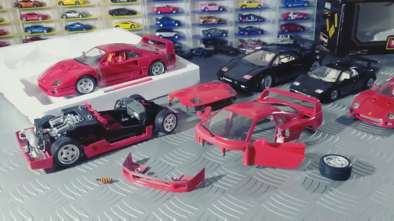 FERRARI F40 DEU RUIM A MINIATURA VEIO TODAS QUEBRADA.