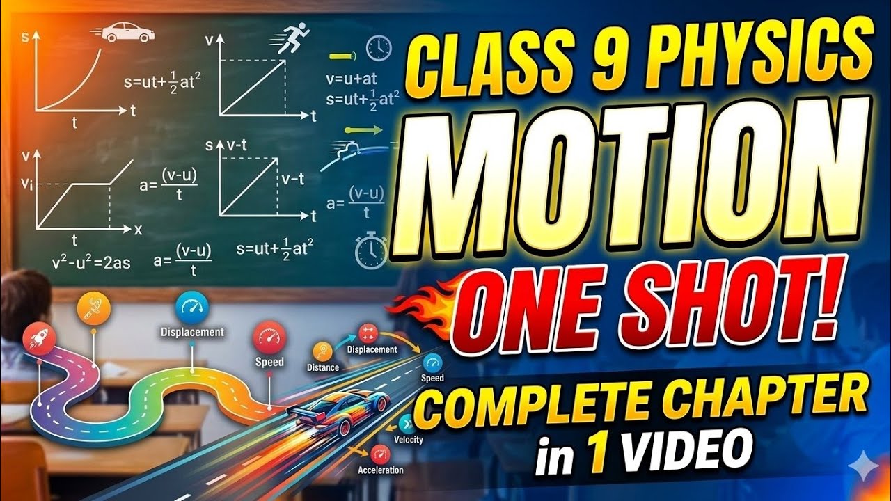 Class 9 motion| One Shot|