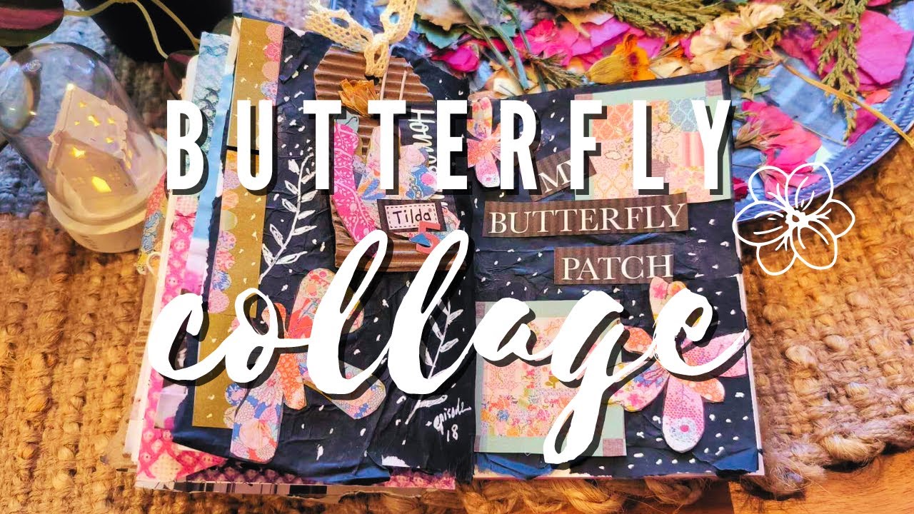 🦋 Ep 18 How to use magazine cuttings in a Junk journal I Corrugated junk journal tag
