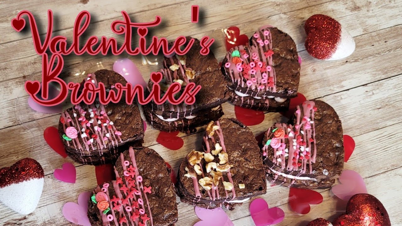 Valentine Brownies - Valentine's Day Treats | Homemade Brownies