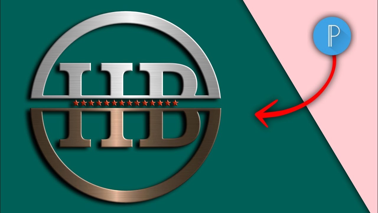 H.B.logo design on android phone _ HB logo design in pixellab By idating