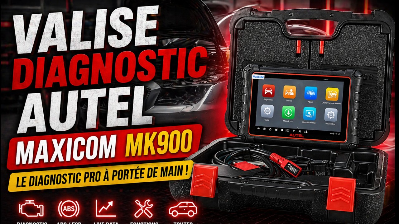 Test valise diagnostic Autel MaxiCOM MK900 Bidirectionnel ⚡👍💪
