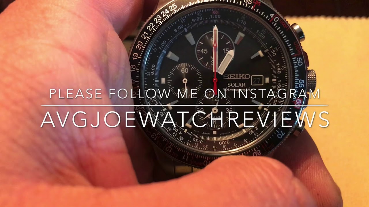 Setting the Alarm on your Seiko Solar Chronograph