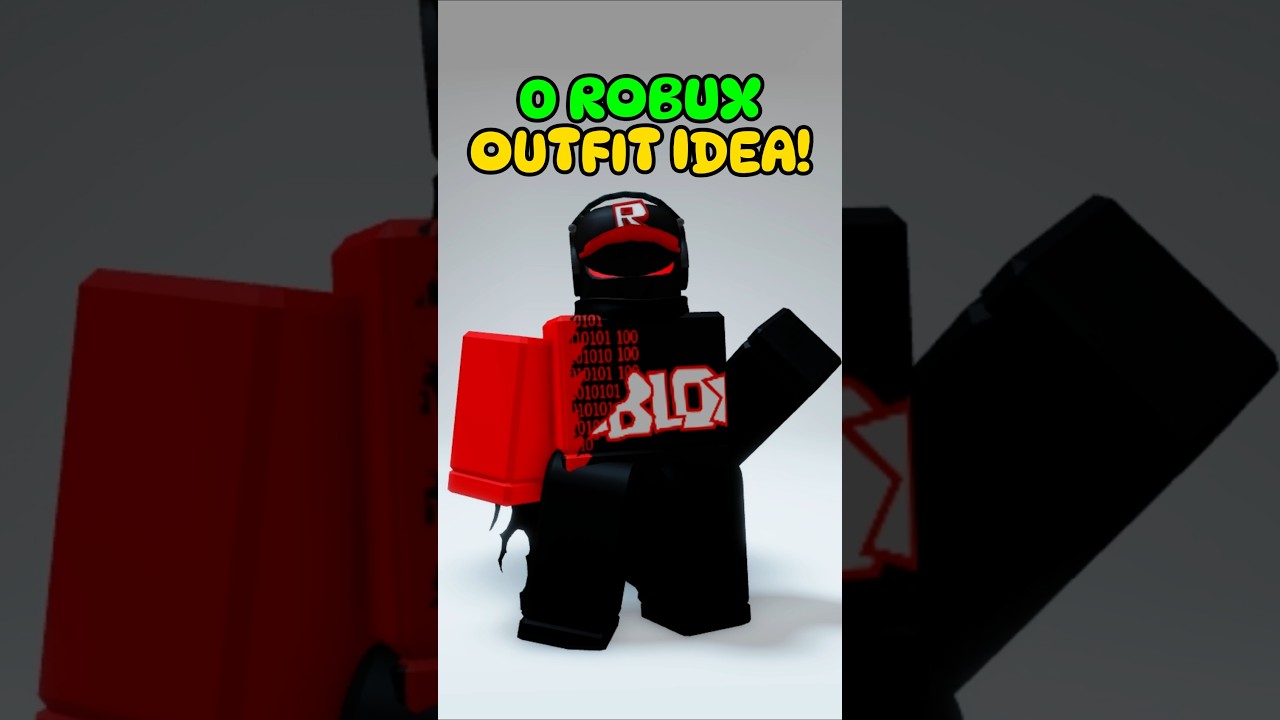 0 ROBUX OUTFIT IDEA! BLACK & RED FREE ITEMS & AVATAR! #roblox