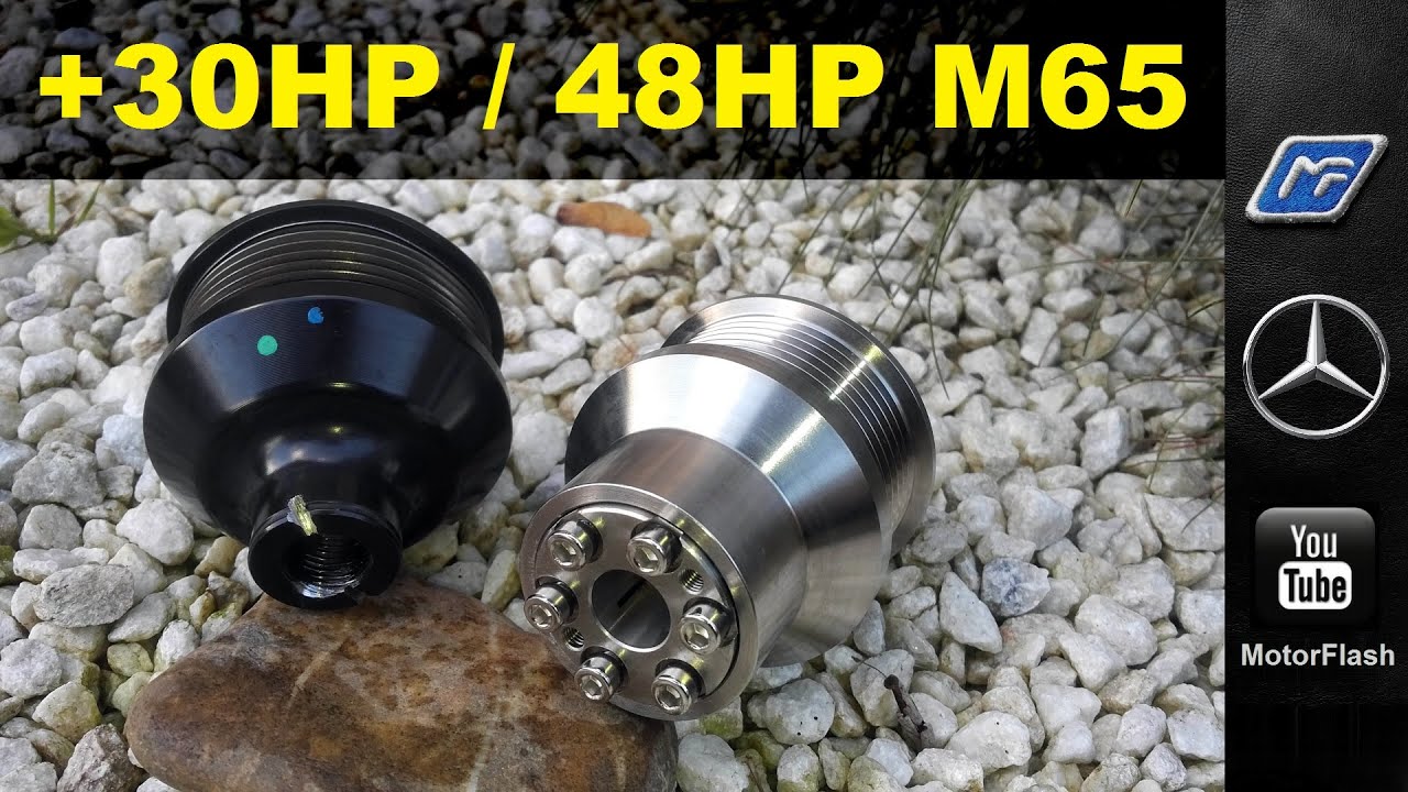 Installation Kompressor Pulley + 30HP / 48HP ! Mercedes-Benz 180K 200K M271 - Eaton M65 - C, E, SLK