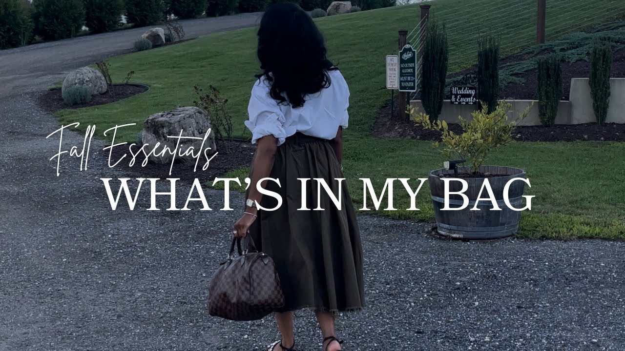 What's In My Bag | Fall Bag Essentials 2024 | Louis Vuitton Speedy 30