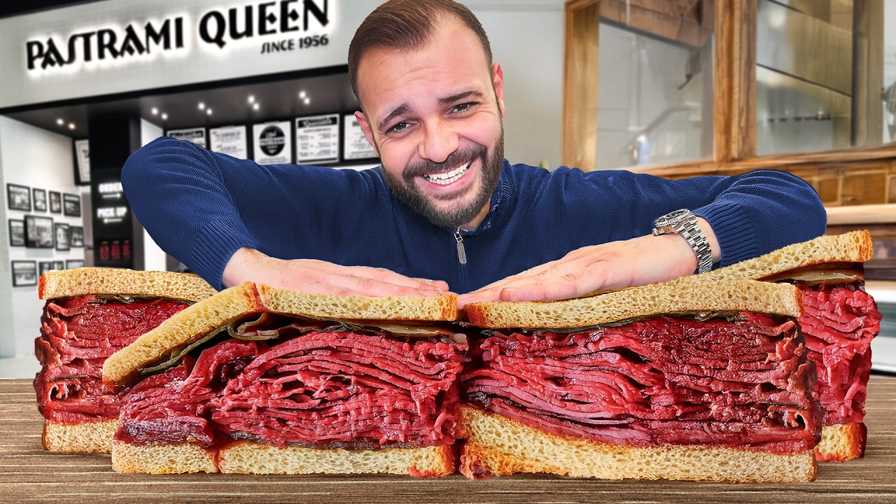 NYC ICONIC Street Food! 🌭🍔🥪 Pastrami vs. Burger vs. Hot Dog – Who Wins?