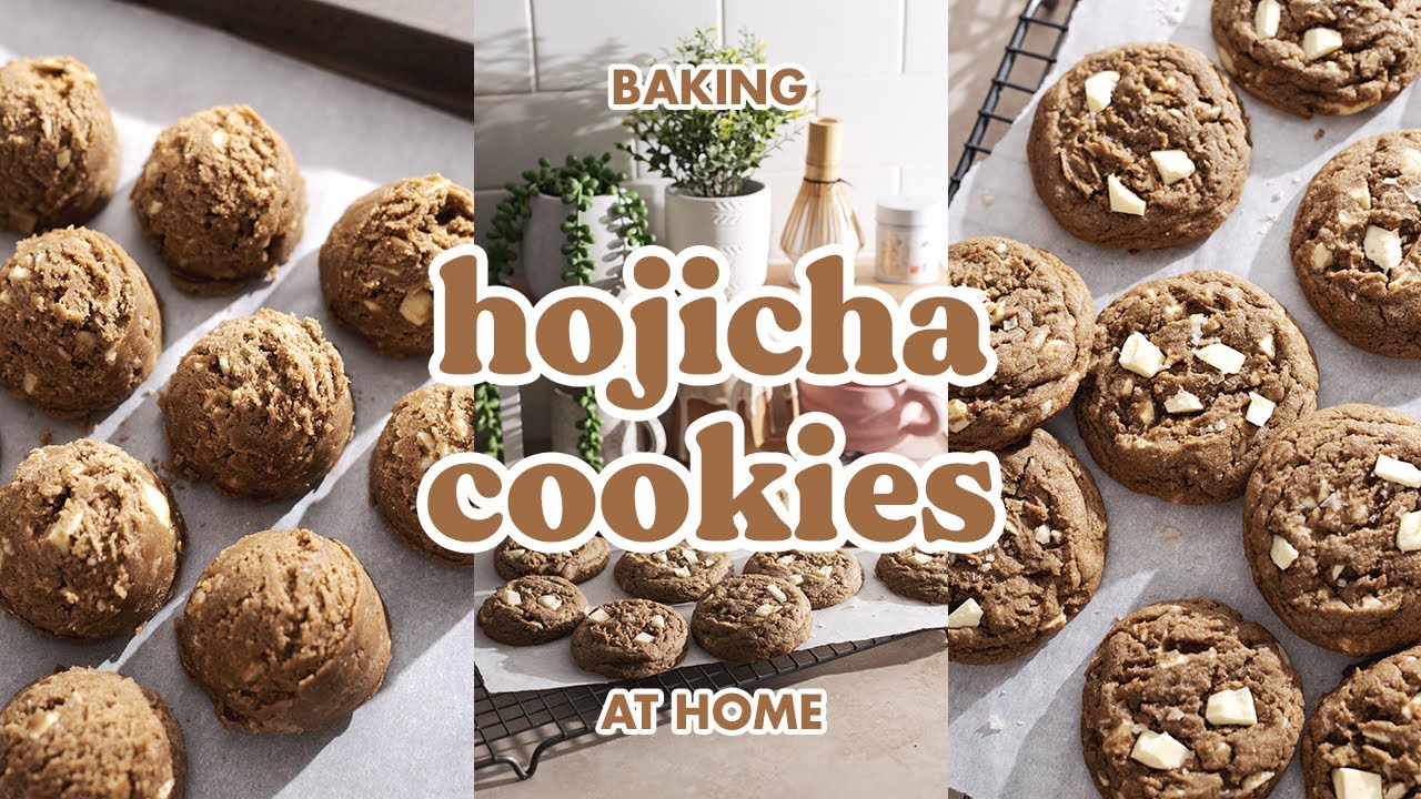 Hojicha cookies recipe 🍪 cozy baking at home