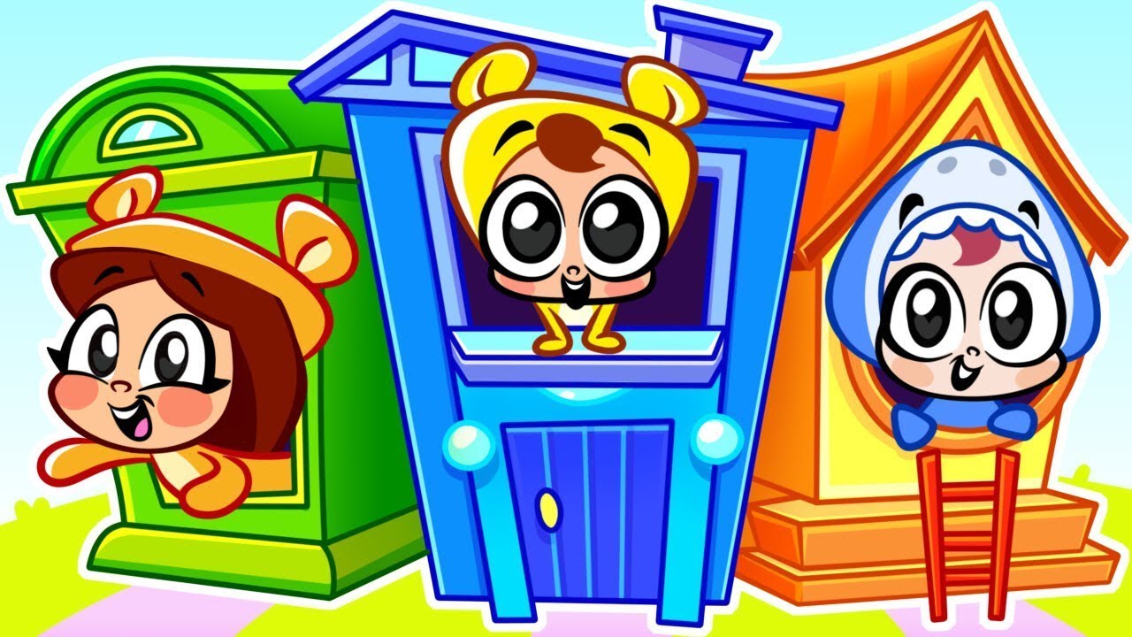 Giant Dollhouse Fun 🏠 Secret Rooms For Babies | Funny Cartoons For Kids & Nursery Rhymes