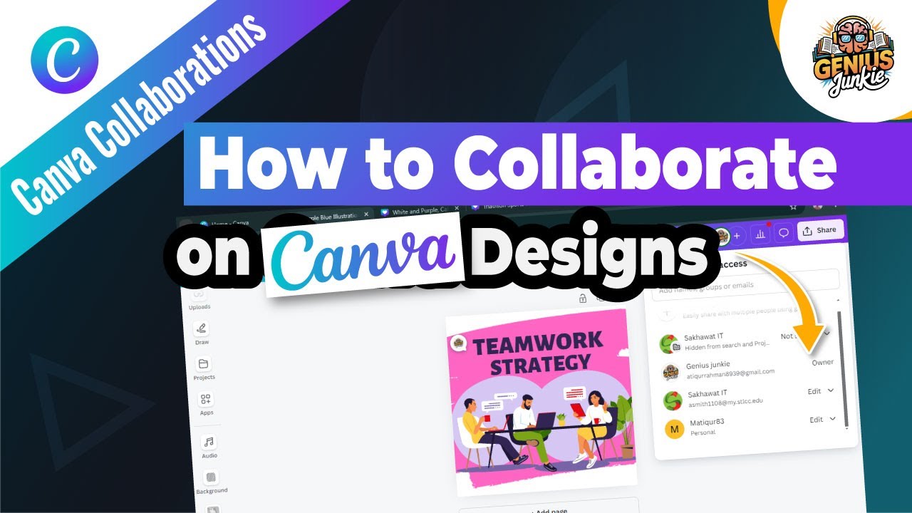 Collaborate Like a PRO on Canva Designs | Step-by-Step Guide for Teams and Projects
