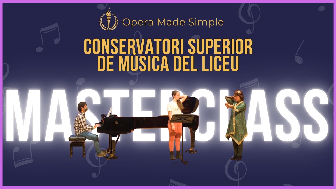 Masterclass Conservatorio Superior de Liceu de Barcelona, Spain: coaching on Una voce poco fa