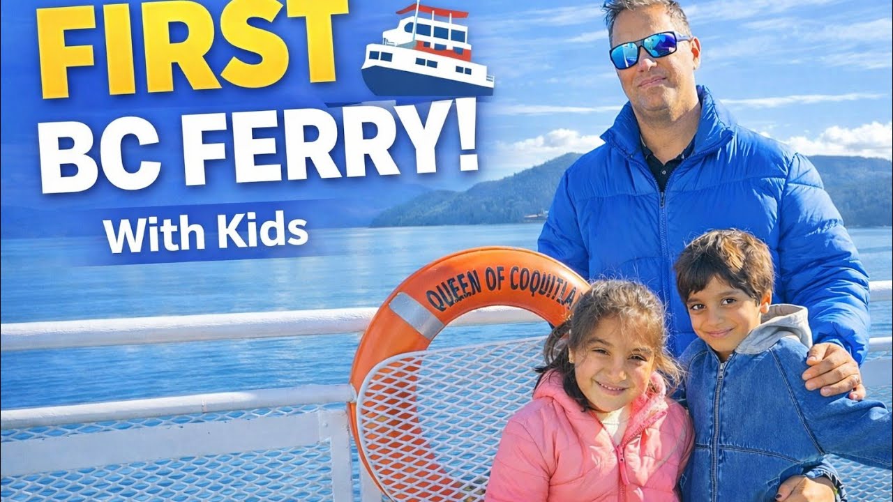 Our First BC Ferry Ride with Kids 🚢 Langdale to Horseshoe Bay Adventure!