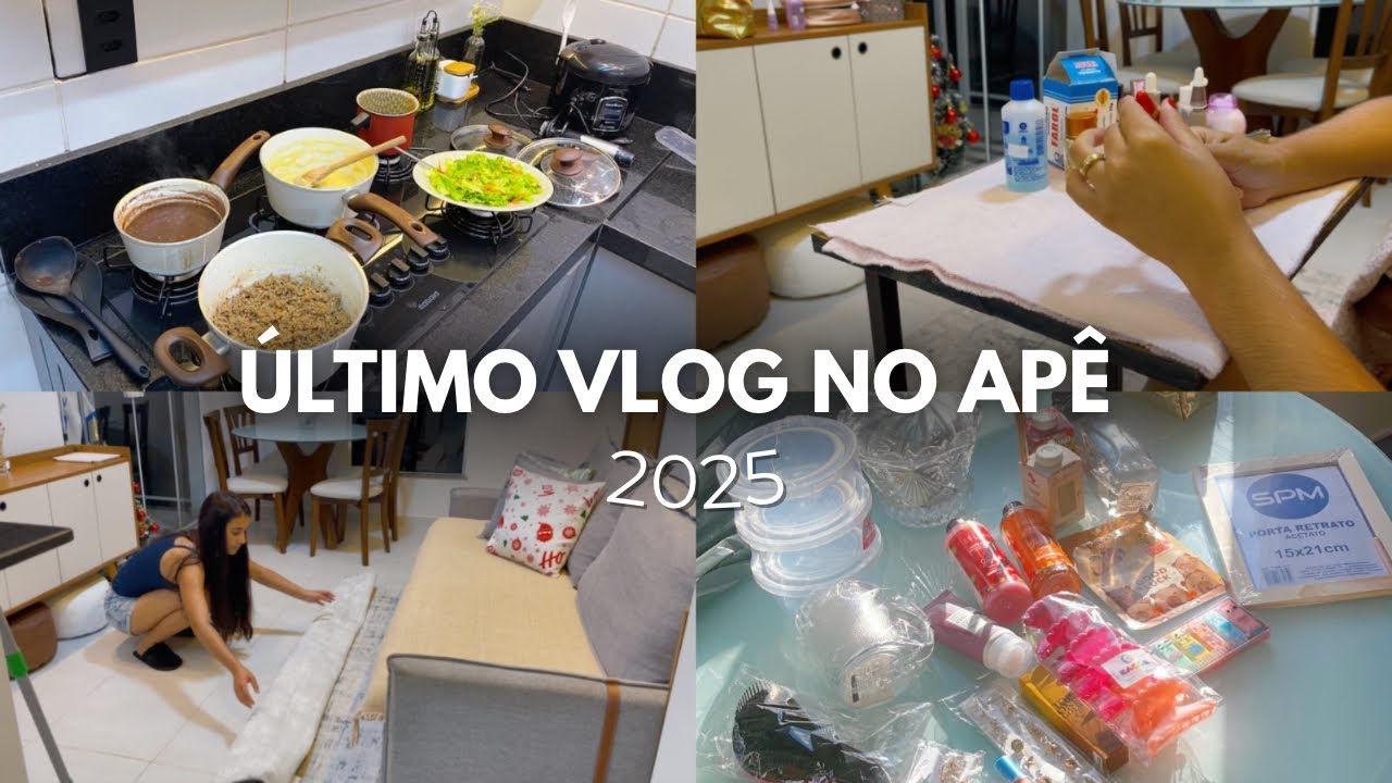 Último vlog no apê em 2025 | arrumando a casa, malas e comprinhas ✨