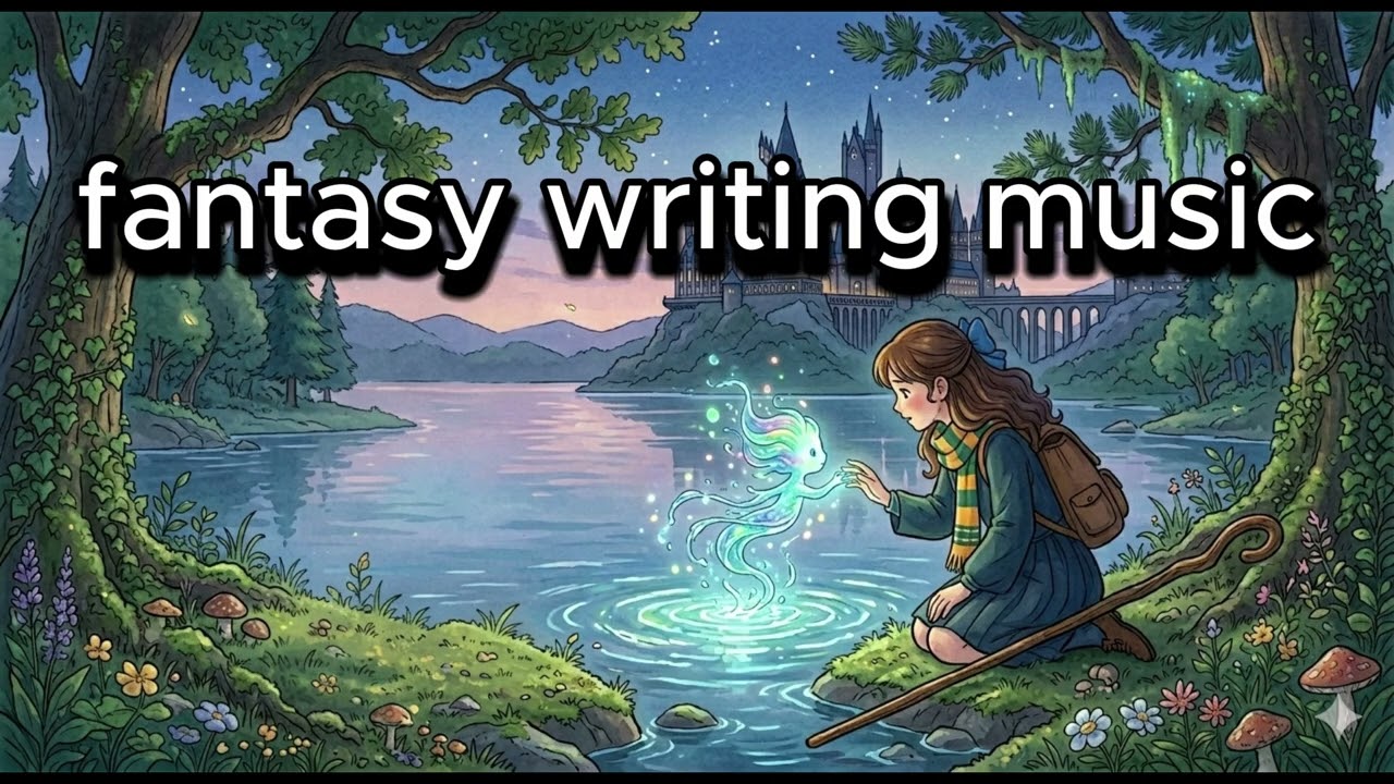 studying spells by Candlelight- Deep Focus Fantasy Music