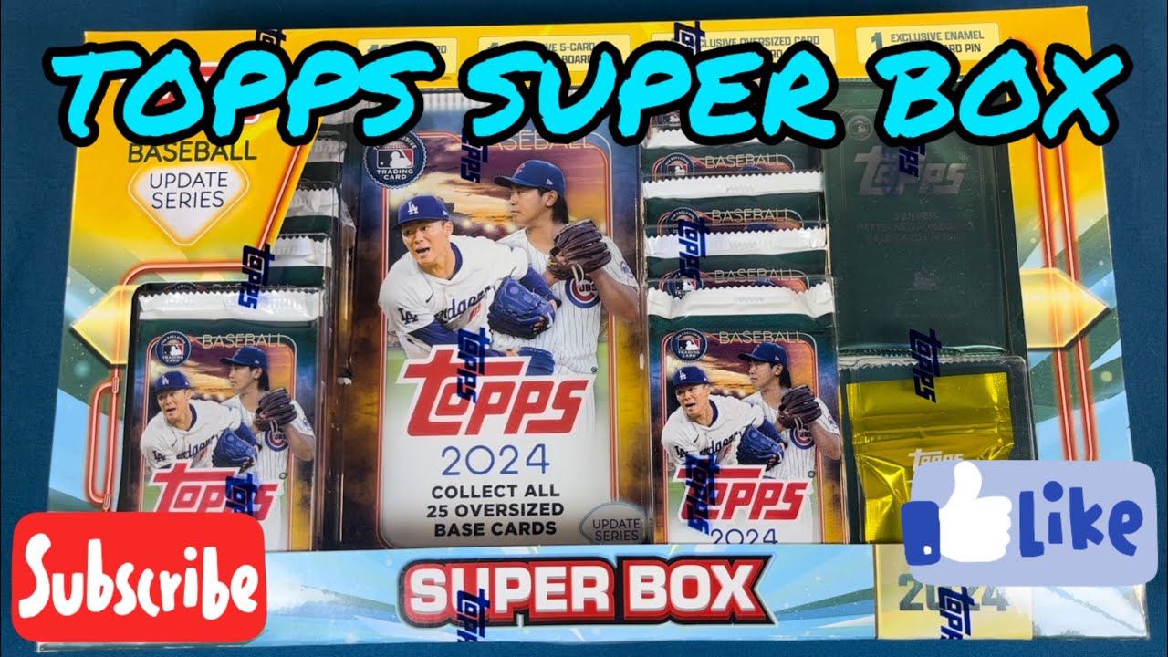 ⚾️ 2024 Topps Update Baseball Super Box!! Top Rookie Pulls AND Winners Announced.