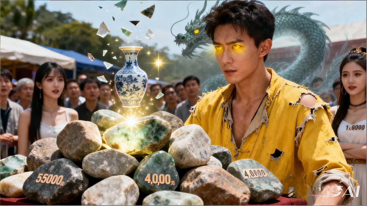 Errand Boy Breaks a Vase—Accidentally Gets Super X-Ray Eyes to Tell Real Antiques!#drama #system