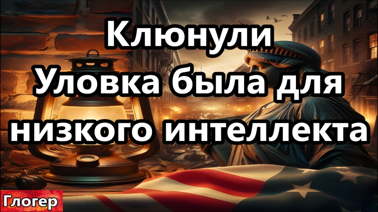 Клюнули ! Это была уловка для низкого интеллекта ! Такое люди даже придумать не смогут ! #США