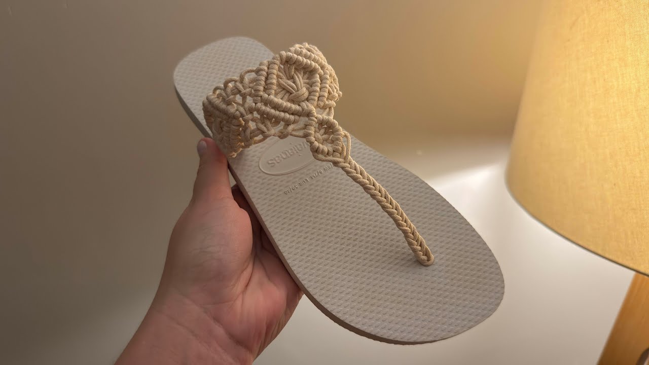 Customize seu Chinelo com Macramê - TUTORIAL COMPLETO!
