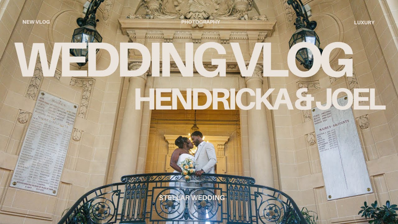 Hendricka & Jo&euml;l Shooting mariage a la mairie du 19eme Paris| Notre approche chez Stellar Wedding 📸