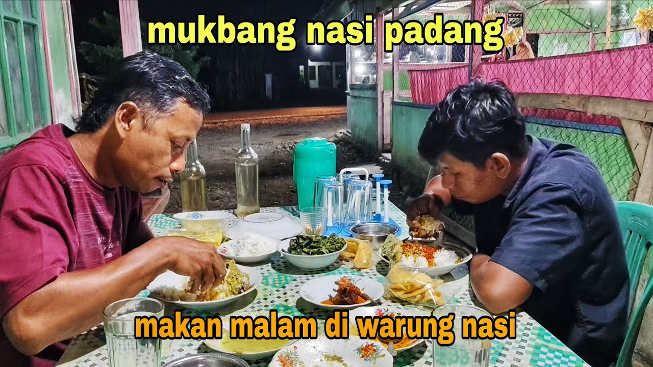 MUKBANG NASI PADANG || TIGA PORSI LENYAP SANTAI DI BANTAI PAKCIK 