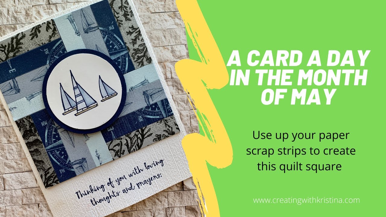 Use Your Paper Scrap Strips to Make a Quilt Card